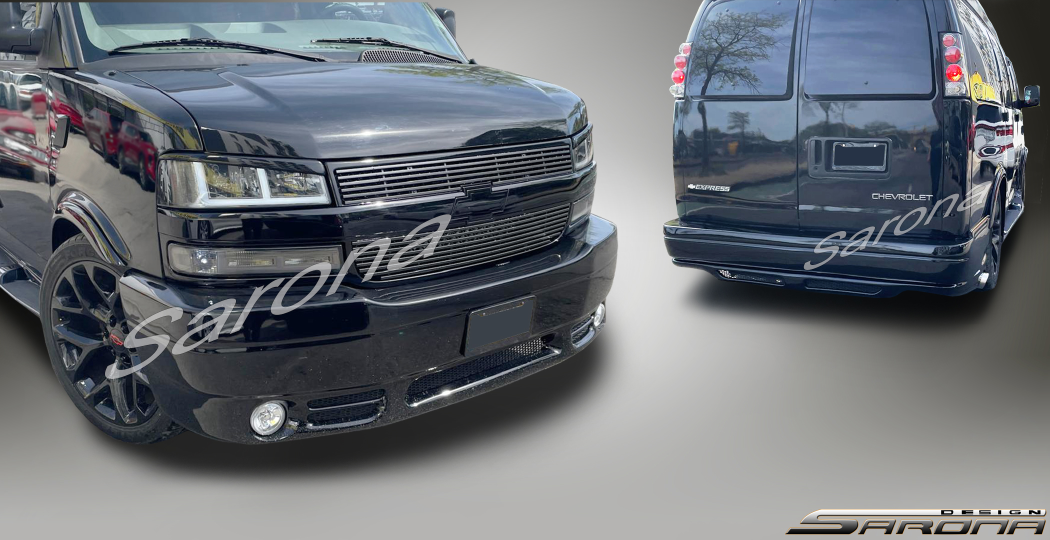 Custom Chevy Express Van  Short Wheel Base Body Kit (2003 - 2026) - $1390.00 (Part #CH-067-KT)